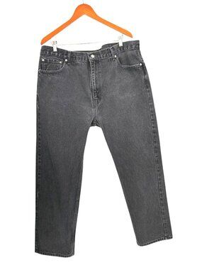 Levis 505 Mens W42 L32 Black Denim Jeans